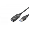 Uyguna-Yakala Usb 3.0 Active Repeater Uzatma Kablosu 5 M Siyah HDX7561