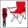 Uyguna-Yakala Kırmızı - Taşıma Çantalı Katlanır Kamp Piknik Sandalyesi - Bardaklıklı -TAB.284