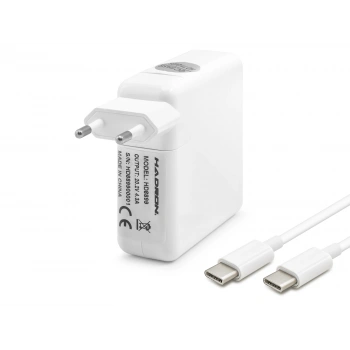 20.2V 4.3A 87W Laptop Adaptörü - Type-C - Asus Dell Uyumlu - Beyaz HD8899