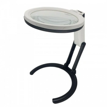 2X5X120Mm 10 Ledli Masaüstü Büyüteç