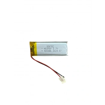 402050 3.7V 400mAh Li-Polymer Pil Devreli/1.5A