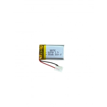 502030 3.7V 250 MAh Li-Polymer Pil Devreli/1.5A