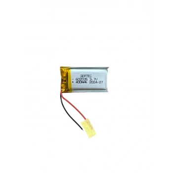 602035 3.7V 400mAh Li-Polymer Pil (Devreli/1.5A)