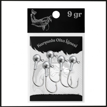 Uyguna-Yakala Gümüş - 5 Adet - 9 gr - Zoka - Kurşunlu Olta İğnesi - LA.316