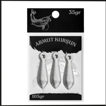 Uyguna-Yakala 35gr - (105gr Paket) Dip Kurşunu - Armut Olta Kurşunu - SUN.138