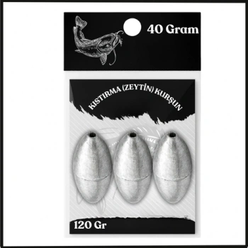 Uyguna-Yakala 40 Gram - 120 Gr Paket Kıstırma (Zeytin) Kurşun - Olta Kurşunu - SUN.157