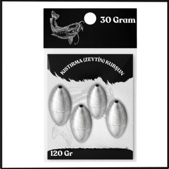 Uyguna-Yakala 30 Gram - 120 Gr Paket Kıstırma (Zeytin) Kurşun -Olta Kurşunu - SUN.156