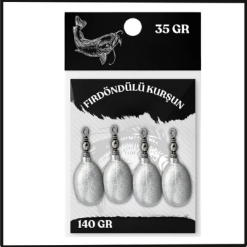 Uyguna-Yakala 35gr (140gr) Fırdöndülü Kurşun -SUN.167
