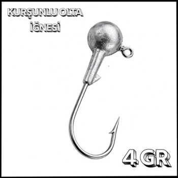 Uyguna-Yakala Gümüş - 4 gr - Zoka - Kurşunlu Olta İğnesi - LA.293