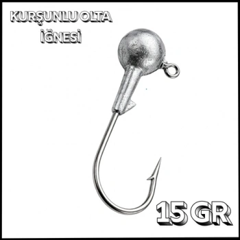 Uyguna-Yakala Gümüş - 15 gr - Zoka - Kurşunlu Olta İğnesi - LA.298