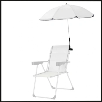 Uyguna-Yakala  Gri Şezlong Şemsiyesi Kamp Sandalyesi Şemsiyesi - 31A1-K