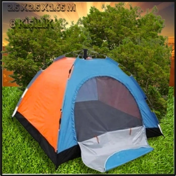 Uyguna-Yakala 2.5 x 2.5 x 1.65 M 8 Kişilik Kurulumlu Çadır-773905