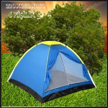 Uyguna-Yakala 220 x 250 x 150 CM 6 Kişilik Kolay Kurulum Çadır -655777