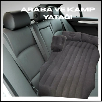 Araç İçi Şişme Yatak Araba Ve Kamp Yatağı Çanta Elektrikli Pompa Tamir Kiti Ve Yastıklı Yatak Seti