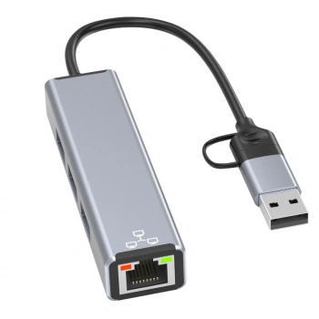 Airsky Hc78 Usb Type C 2 İn 1 Usb Hub Ethernet Çevirici