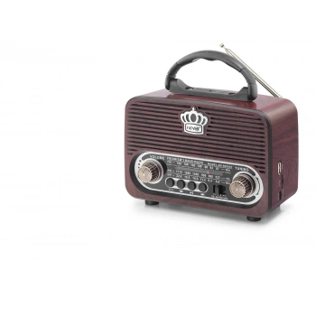 Bluetooth Nostaljik Hoparlör Fm 18 X 9.6 X 13.8 Cm NS8092BT