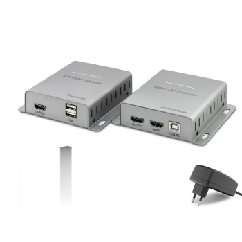 Hdmi Kvm Extender 4K 60 M - Gümüş HDX1355