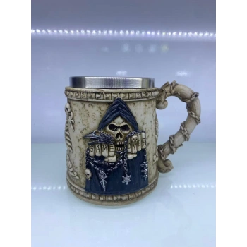 İskelet Game Over Çelik Kupa Kod 6912