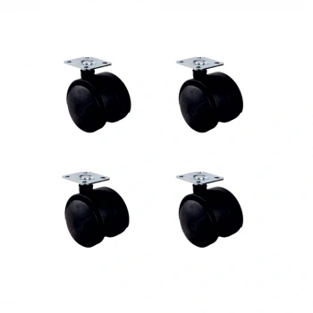 Küçük Plastik Tablalı Teker - 40 MM HKS101 - 4 Adet