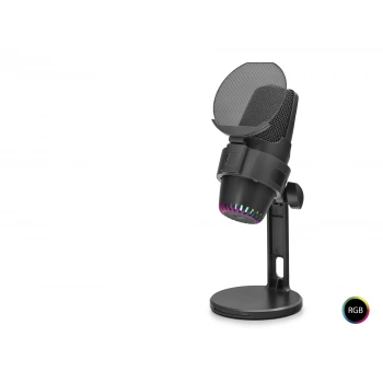 M9 Profesyonel Rgb Mikrofon 48 Khz / 16 Bit Type-C - Siyah
