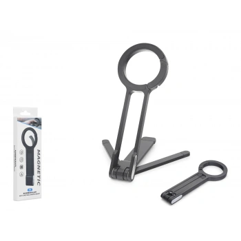 Manyetik Katlanir Masaüstü Telefon Standi Metal - Siyah ND8030