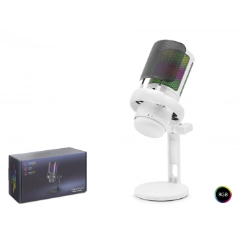 Profesyonel Rgb Mikrofon 192 Khz / 24 Bit Type-C - Beyaz ME6PW