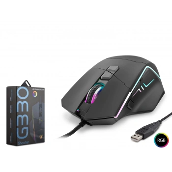 Shooter Mouse 6400 Dpi Rgb - Si̇yah G330