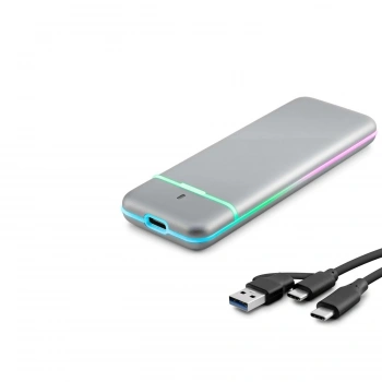 SSD Kutu Type-C 3.1 + Usb3.0 Nvme + Ngff M2 Chıp Rtl9210B Gri HDX1774