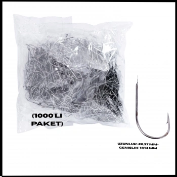 Uyguna-Yakala  (1000li Paket) Olta İğnesi - No: 1/0  -NE.023
