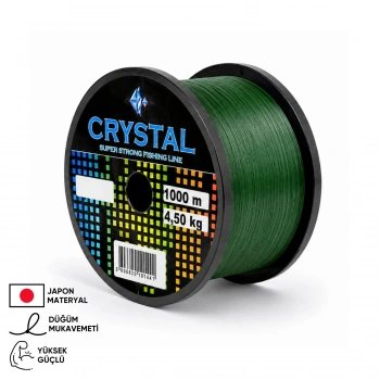 Uyguna-Yakala 1000 MT Bobin Misina - Crystal - Yeşil - Ekstra Güçlü - 0,35 MM