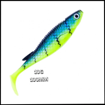 Uyguna-Yakala  10g 100mm Radar Silikon Balık -UV Boyalı -H-1061-9