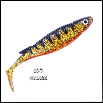 Uyguna-Yakala  10g 100mm  Silikon Balık -UV Boyalı -H-1061-26