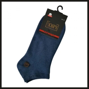 Uyguna-Yakala Mavi 41-44 Atletıch Havlu Erkek Patik Çorabı-RAP.146