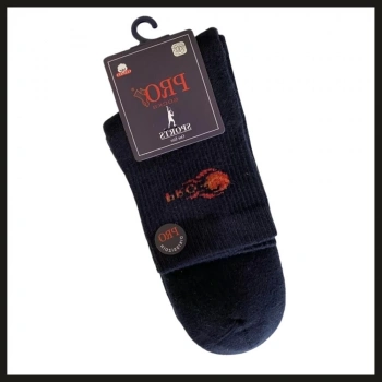 Uyguna-Yakala Lacivert 41-44 Havlu Erkek Patik Çorabı-RAP.160