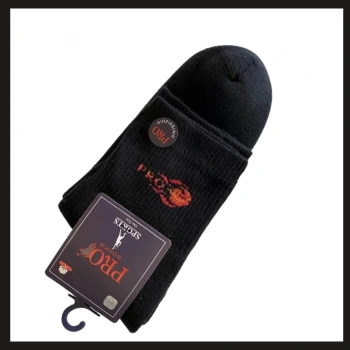 Uyguna-Yakala Siyah 41-44 Beden Havlu Erkek Patik Çorabı-RAP.159