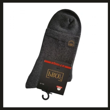 Uyguna-Yakala Gri 41-44 Havlu Erkek Patik Çorabı-RAP.141