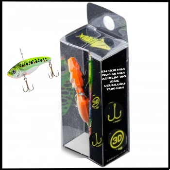 Uyguna-Yakala 15g 55mm- Titreşim Yem Ateş Solungacı- UV Boyalı-YEM.751