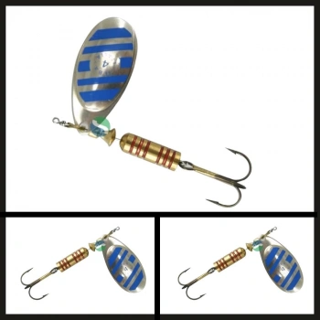 Uyguna-Yakala Gümüş/mavi No:4 Tondo Zebra Döner Kaşık-KAŞ.200