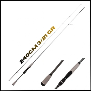 Uyguna-Yakala 240cm 3/21 gr- İki Parça Light Spin Olta Kamışı - MS.085