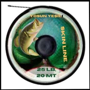 Uyguna-Yakala 25 Lb, 20 Mt Skin Line-Yosun Yeşili -OOM.052