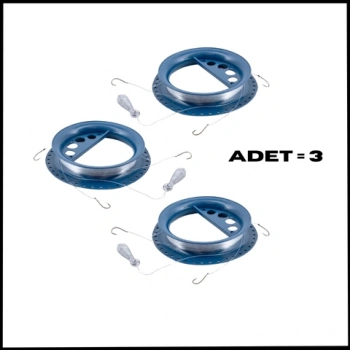 Uyguna-Yakala-3 Adet-3 İğneli -Büyük Kasnak-Dip Olta-Kurşunlu- Sazan-El Oltası Takımı-TAK.166