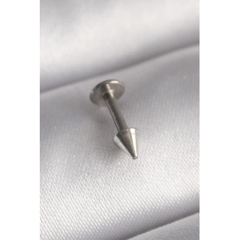 Uyguna-Yakala 316L Çelik Gümüş Renk Çivi Model Piercing - TJ-PR1370