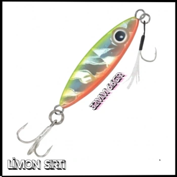 Uyguna-Yakala  32mm 6.6gr - Limon Sırtı Metal  Yem - YEM.785