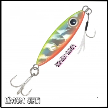 Uyguna-Yakala  32mm 6.6gr - Limon Sırtı Metal  Yem - YEM.785