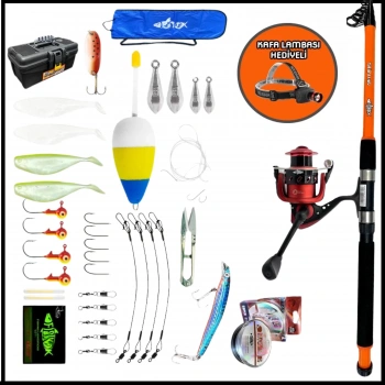 Uyguna-Yakala 3.60MT / 100-300GR 38 Parça Deniz Olta Seti XL -LER.066