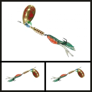 Uyguna-Yakala  390212 Altın/kırmızı Yemli No:2 Döner Kaşık Tondo Bubble-KAŞ.193