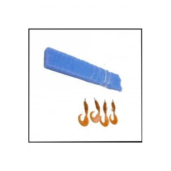 Uyguna-Yakala 4 İğneli Silikon Çapari Takım - Silikon Kurt Yemli-AK.176