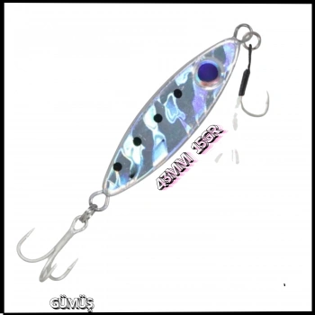 Uyguna-Yakala 43mm 15gr - Gümüş Metal  Yem - YEM.794