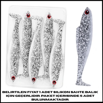 Uyguna-Yakala 4,5g 85mm - Işıltı -Silikon Sahte Balık - 1033-4