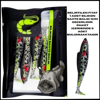 Uyguna-Yakala 4,5g 85mm - UV Boyalı - Leke- Silikon Sahte Balık - 1033-14